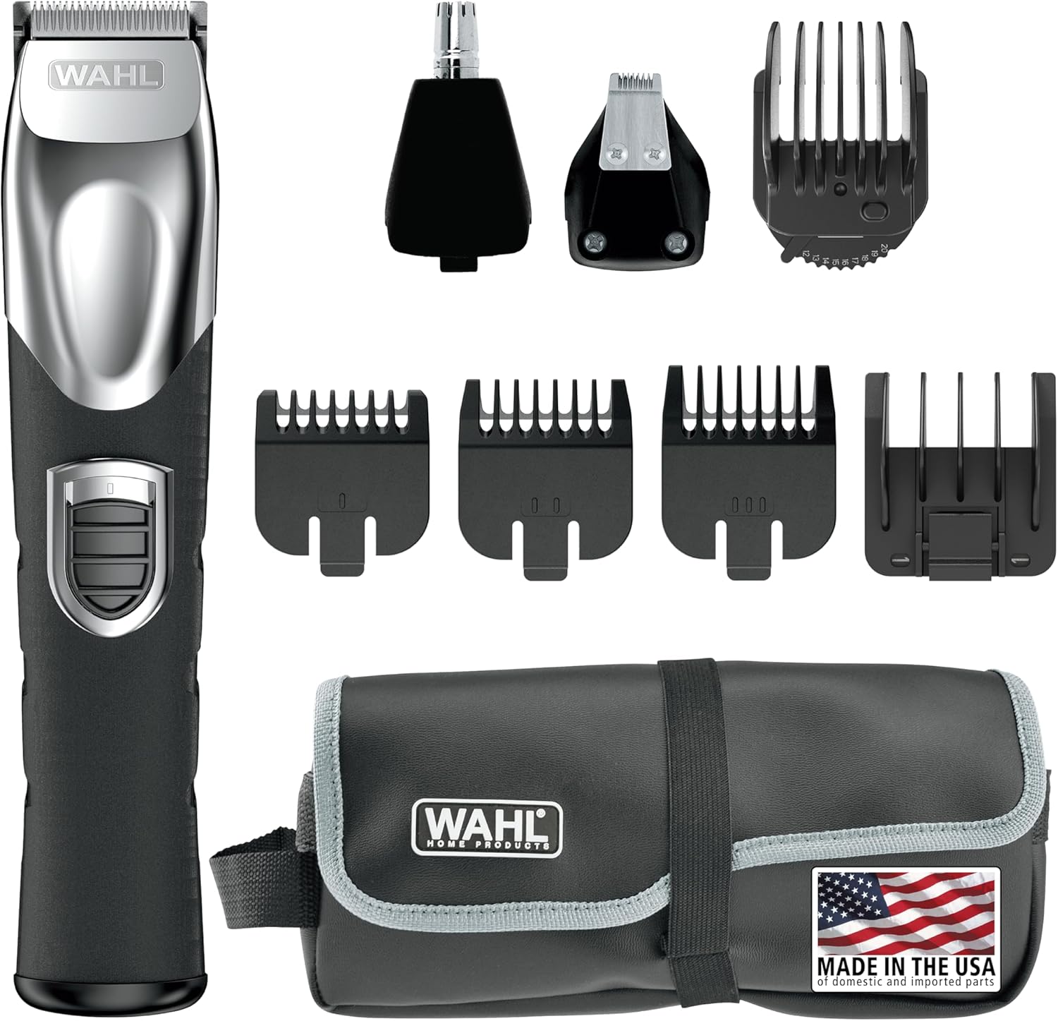 Wahl Beard Trimmer, Lithium Ion AllinOne Men's Grooming Kit with