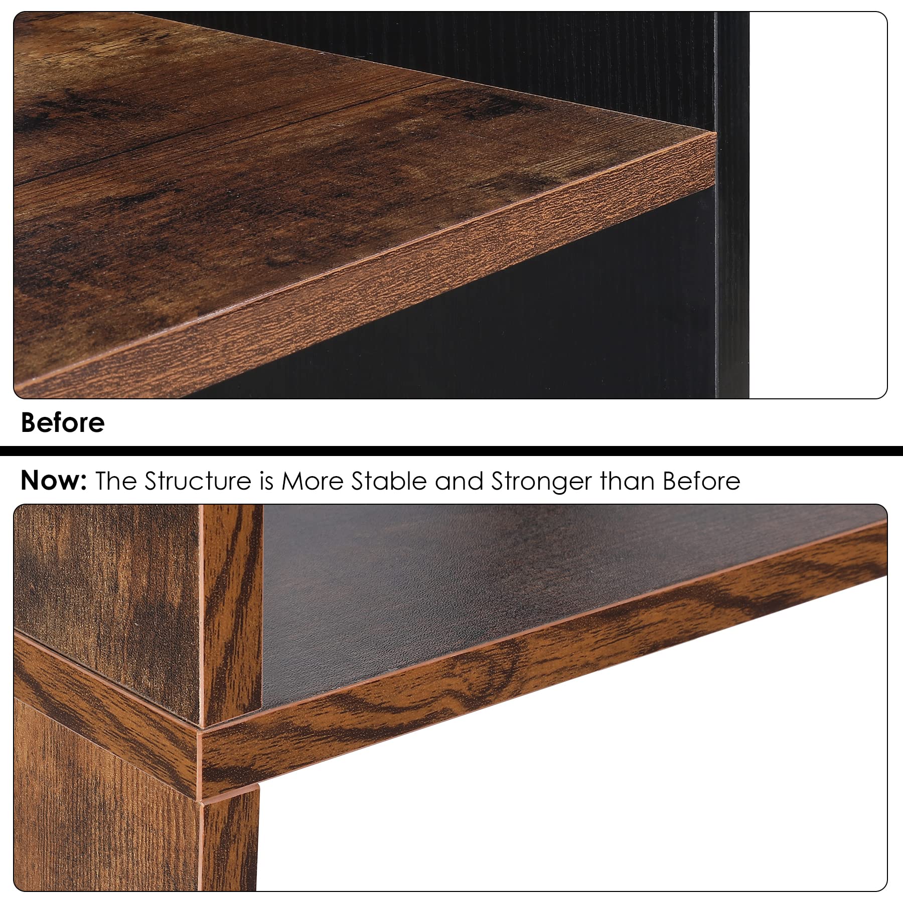 5Tier Vintage Bookshelf, Industrial Freestanding Corner Ladder