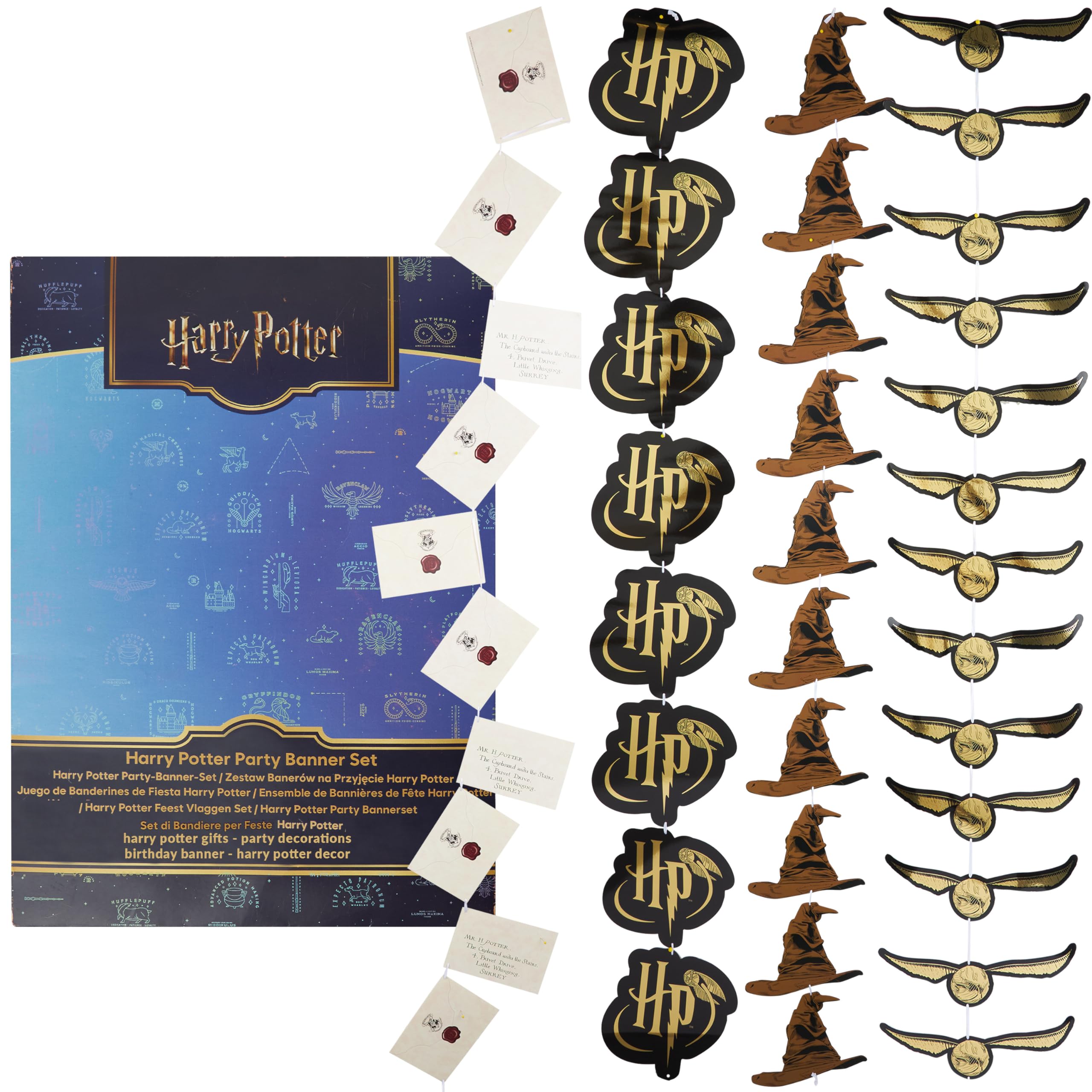 Amazon.com: Harry Potter Gifts Garland Decorations Set of 4 Party