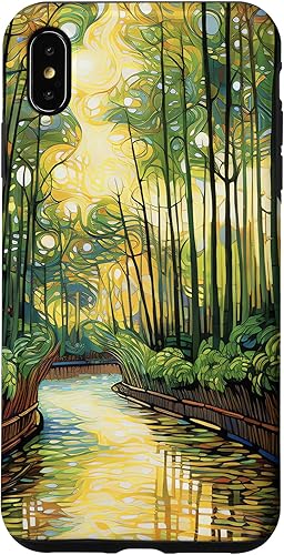 iPhone XS Max Bamboo Brilliance A Chromatic Escape into Lively Forests Case disponible en Yaxa Costa Rica