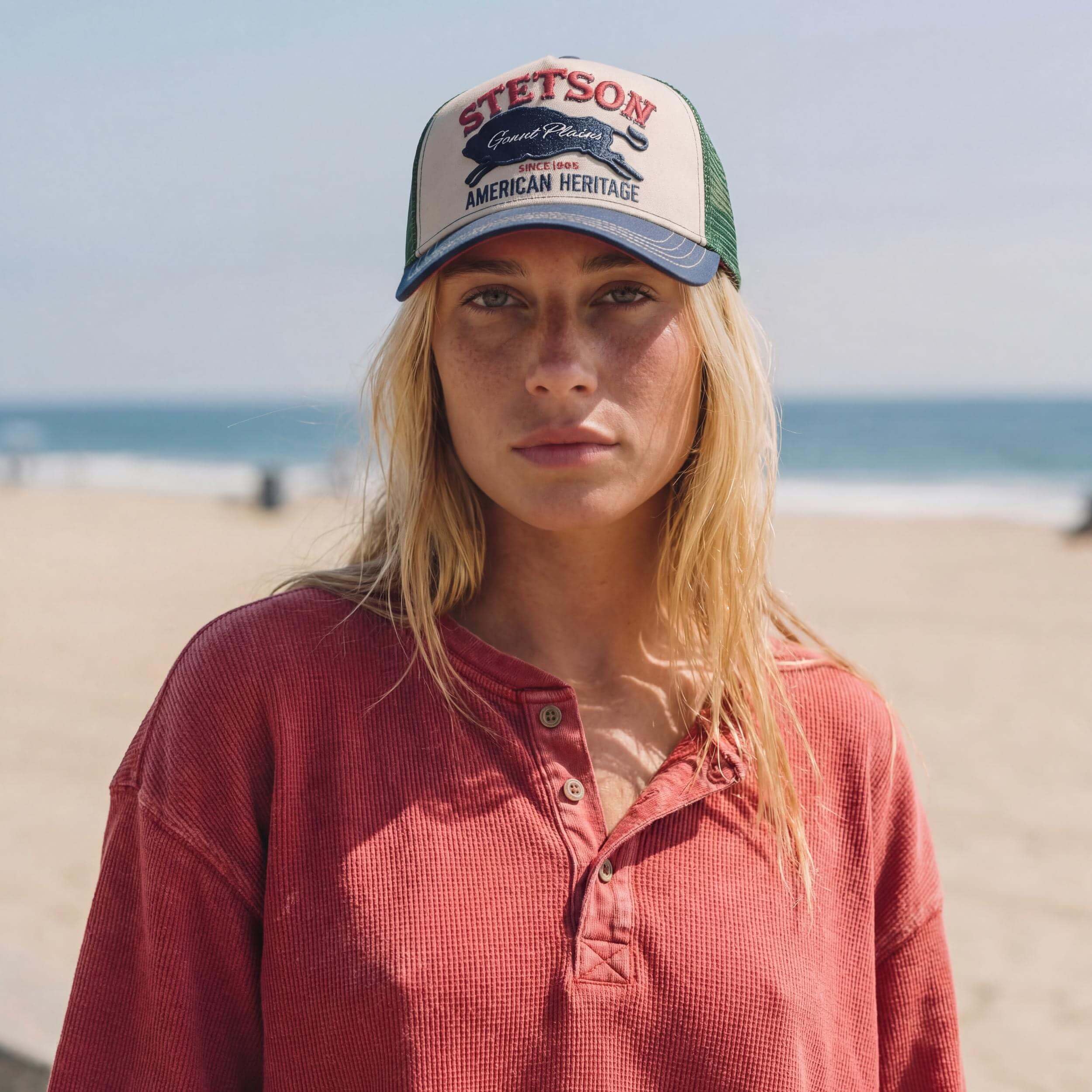 Stetson CHAPEAUSHOP The Plains Berretto da Baseball Visiere Curbee Snapback Unisex per tutte le stagioni, verde, 60 cm
