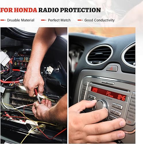 Miniatura 3 de RED WOLF Adaptador de conector hembra de arnés de cableado inverso para radio de automóvil, reemplazo de cable OEM de fábrica, compatible con Honda