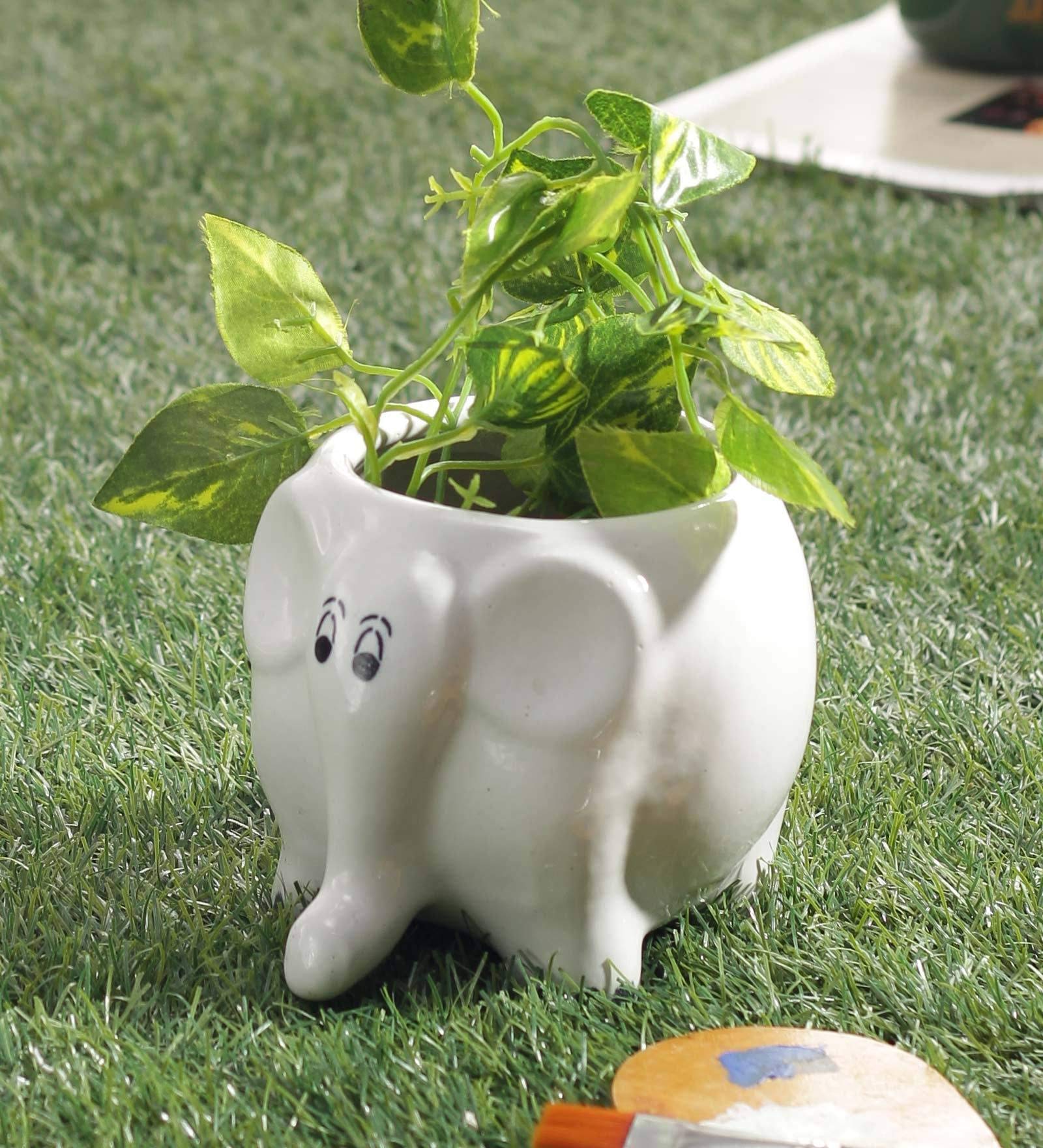 Culstreet - where craft meets culture Ceramic Pot - White, 21x13x8 CM (B07M9VR897) Amazon Price History, Amazon Price Tracker