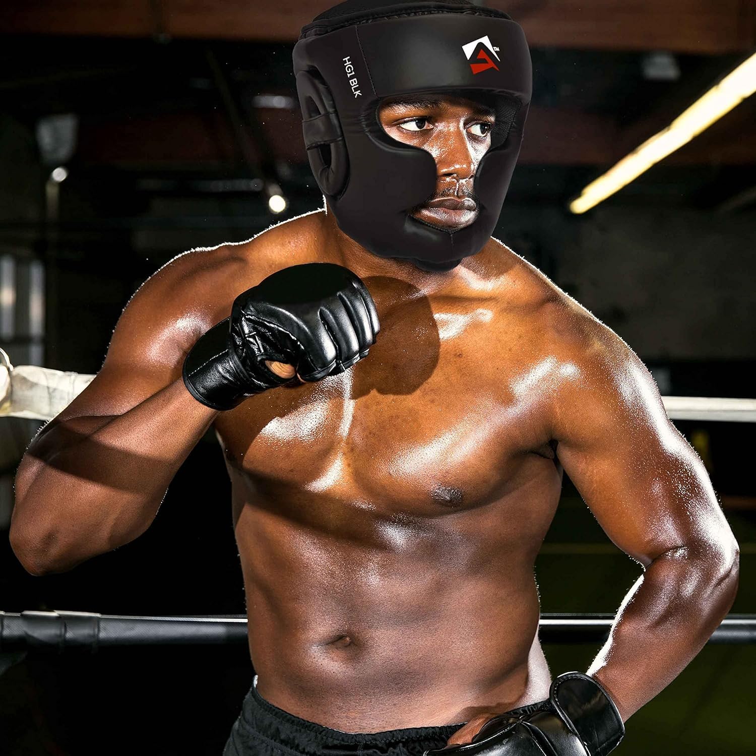 AQF Kopfschutz Boxen, CE-Geprüft Boxing Gesichtsschutz, MMA Kickboxen Kampfsport Helm, Muay Thai Schutzhelm, Box Training Headgear Schoner, Boxhelm Für Taekwondo, Sparring Karate Head Guard