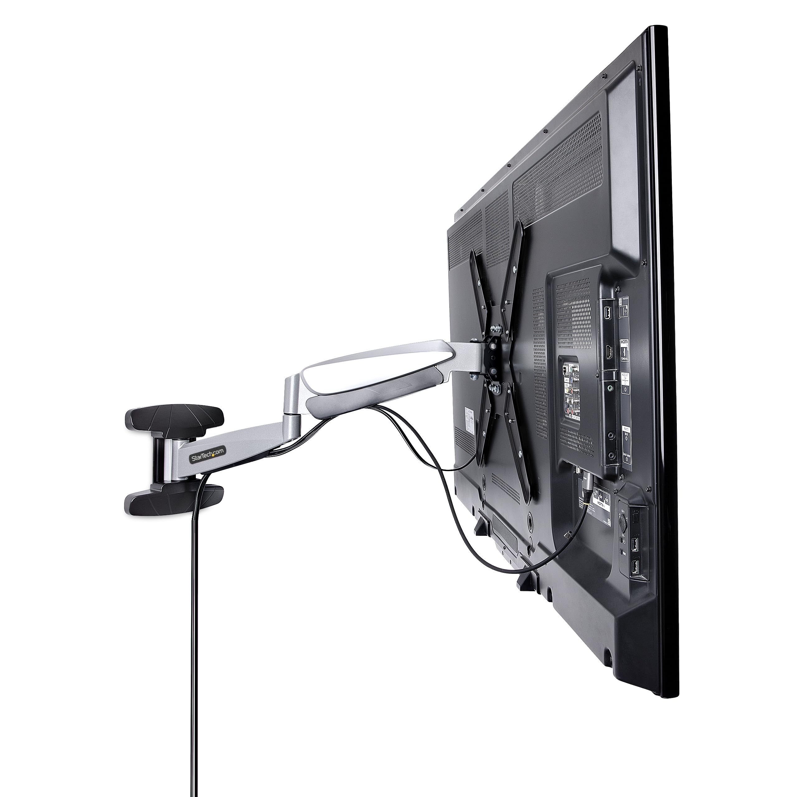 StarTech Staffa TV VESA da 23" a 55" fino a 30kg (FHA-TV-WALL-MOUNT) | Braccio Estensibile, Inclinabile e Orientabile, Design Sottile
