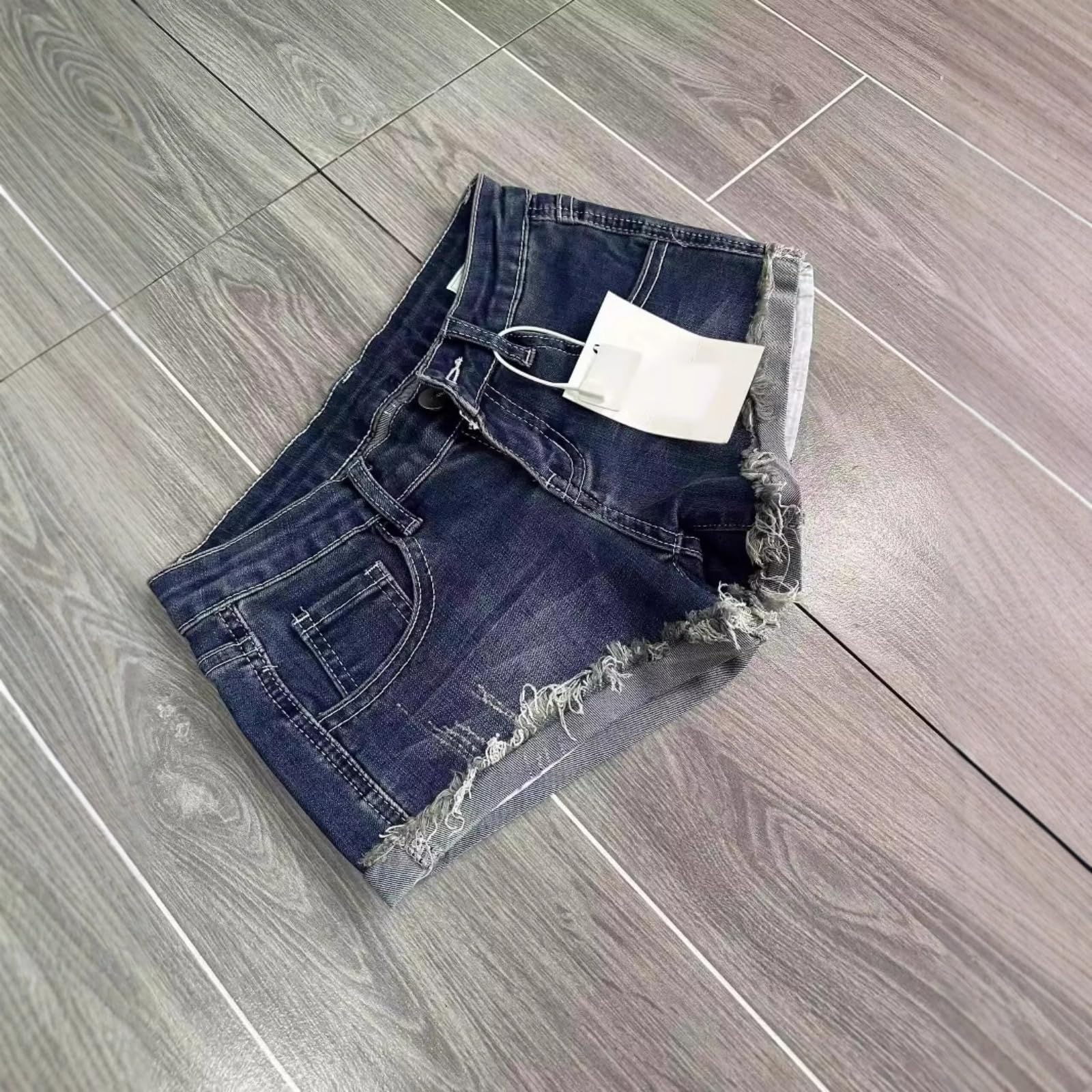 Shorts Jeans Donna Estate Sottile Denim Pantaloni Corti Donne Vita Bassa Caldi Sottili Trendy Casual Street-1-m