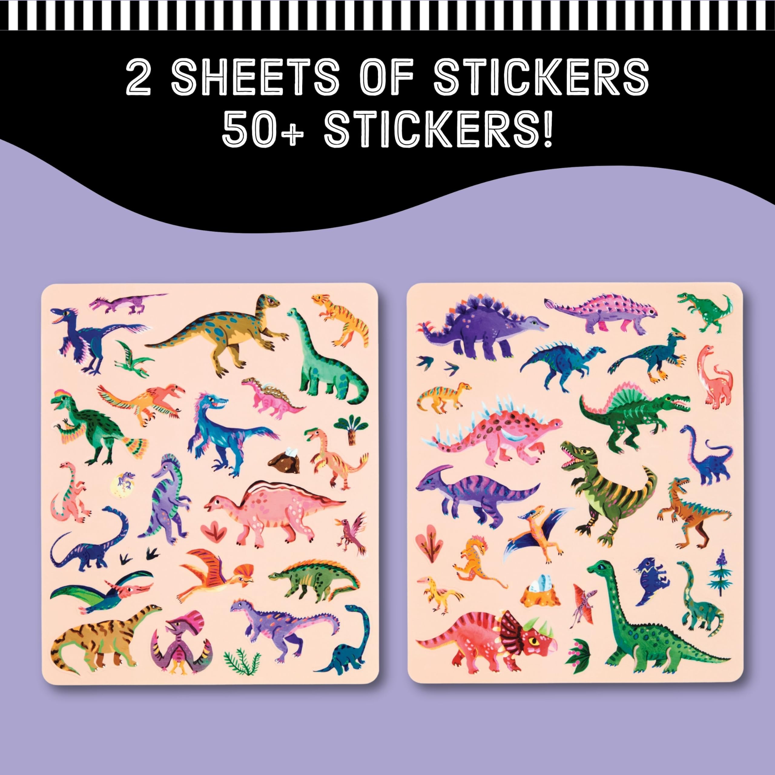 Mudpuppy Dinosaur Park Sticker Play Reusable Activity Set - Image 4