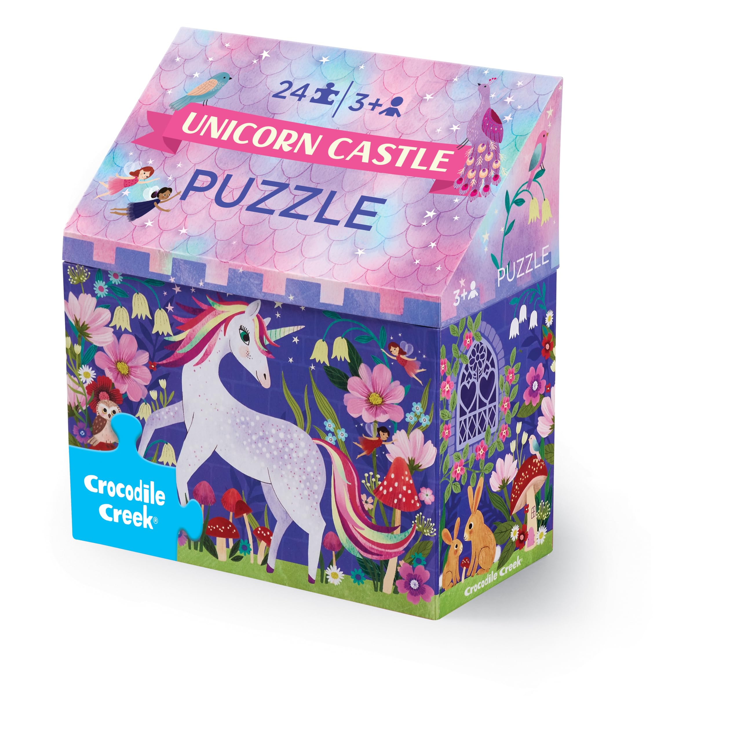 Amazon.com: Crocodile Creek 24 Pc Unicorn Castle : Toys & Games