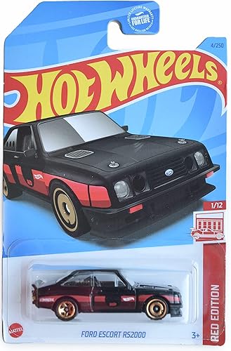 Hot Wheels Ford Escort RS2000, Edición Roja 1/12