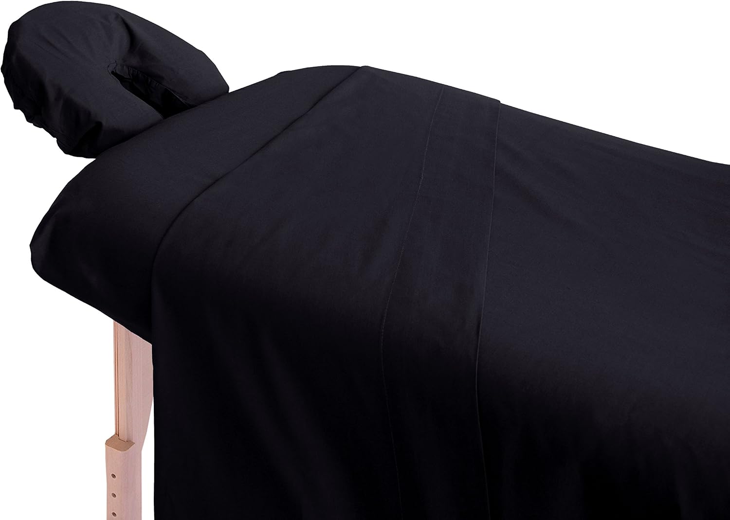 London Linens Polycotton Massage Table Cover Sheet 3 Piece set (Exotic Black)