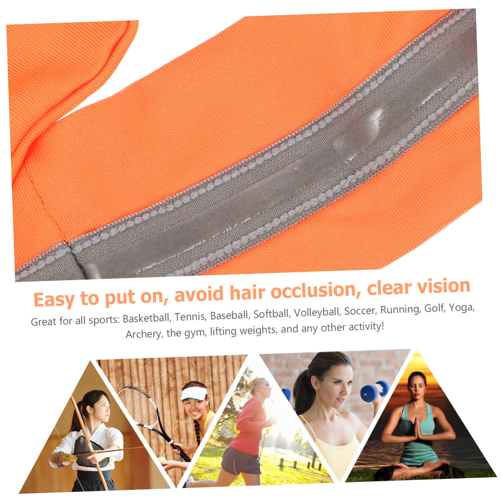 Happyyami 8pièces Bandeaux Élastiques De Fitness Tête Anti-humidité pour Sport Et Yoga Absorption Rapide De Transpiration Confort Optimal Et Ajustement