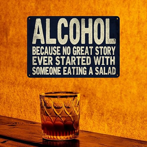 Miniatura 8 de Letreros de bar para el hogar, bar, letreros divertidos de hombre, letrero de cueva de hombre, letreros de lata de metal con alcohol, letreros de