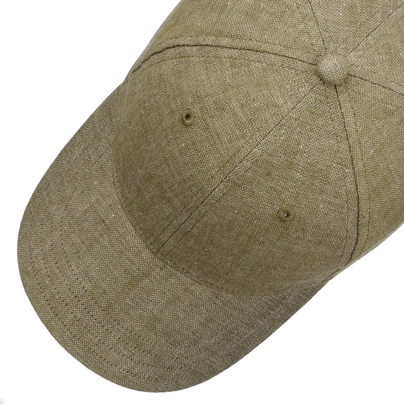 Stetson Lniana czapka z ochroną przed promieniowaniem UV męska - Made in Italy słońce baseball lato metalowa klamra, daszek, podszewka wiosna-lato