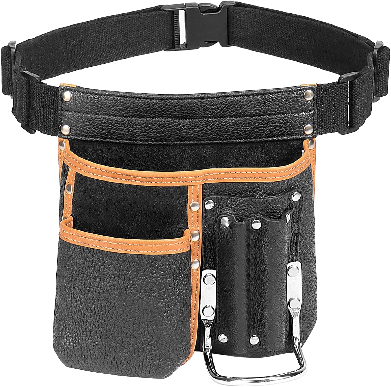 Compuda genuine leather tool belt pouch tool pouch big leather belt