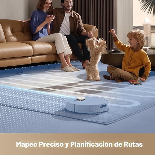 Miniatura 7 de DREAME L40s Ultra CE Robot Aspirador y Trapeador Combo con muelle de autovaciado, succión de 13,000 Pa, fregona autolimpiante y elevación