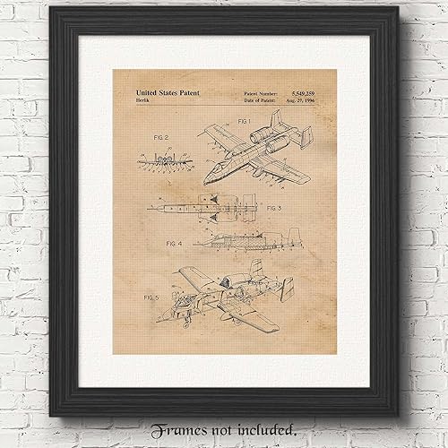 Miniatura 4 de Classic A10 Warthog Thunderbolt Tank Demolisher Aircraft Prints, 1 (11x14) Unframed Photos, Wall Art Decor Gifts for Home Office Machine Garage Shop