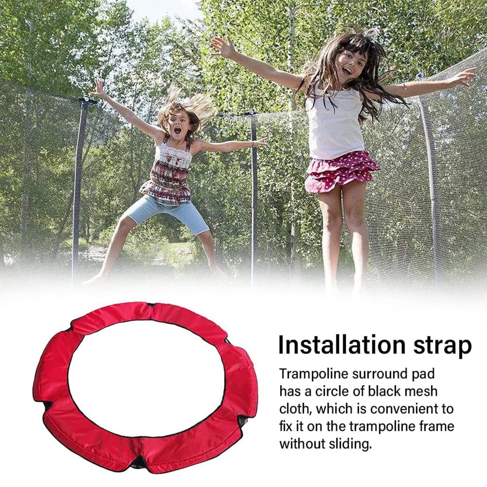 Copertura per trampolino – 140 cm PVC + PE tappeto elastico bordo bordo bordo anti-UV impermeabile resistente agli spugna di sicurezza 1,4 m per bambini adulti giardino
