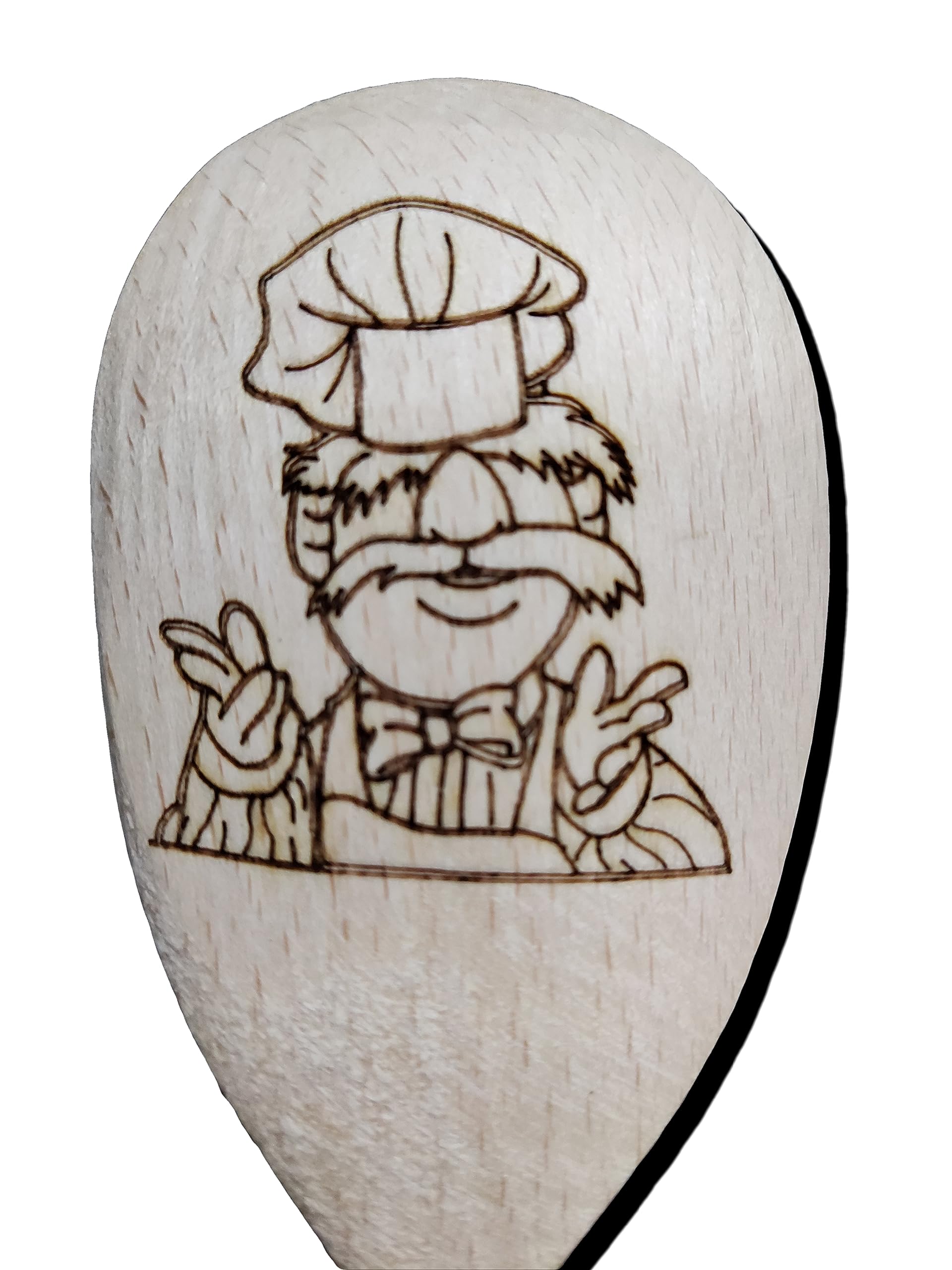 Chef Inspired Wooden Baking Spoon Wood Cooking Present Fan Baker Gift - Image 4
