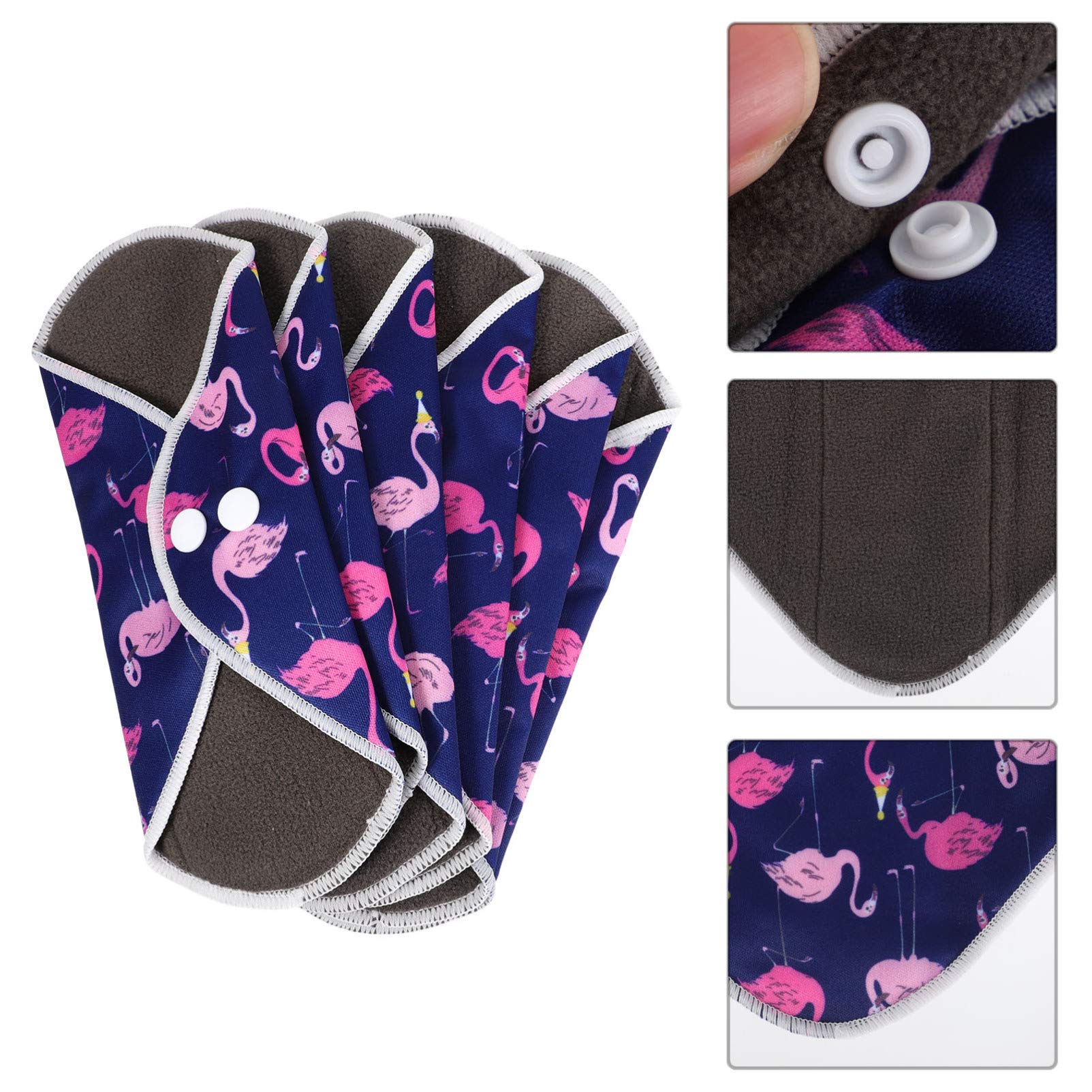 Didiseaon 3sets Assorbenti Igienici Riutilizzabili Con Assorbenti Per Comfort e Sostenibilità Ciclo Mestruale