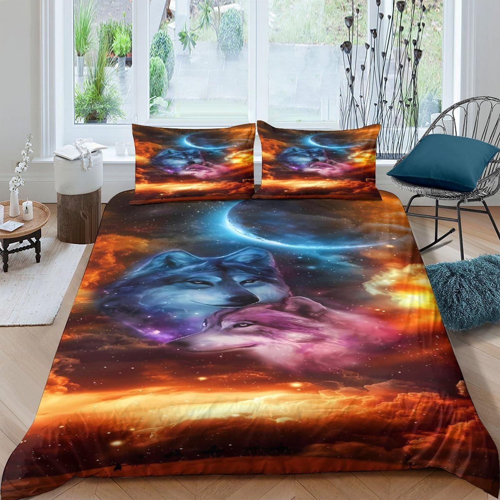 Ctjqhvkz Style-5 3D Printed Galaxy Starry Sky Fitted Sheet Microfiber Colourful Cosmic Nebula Mattress Cover For Bedroom Dorm Decor Single（135X200cm）