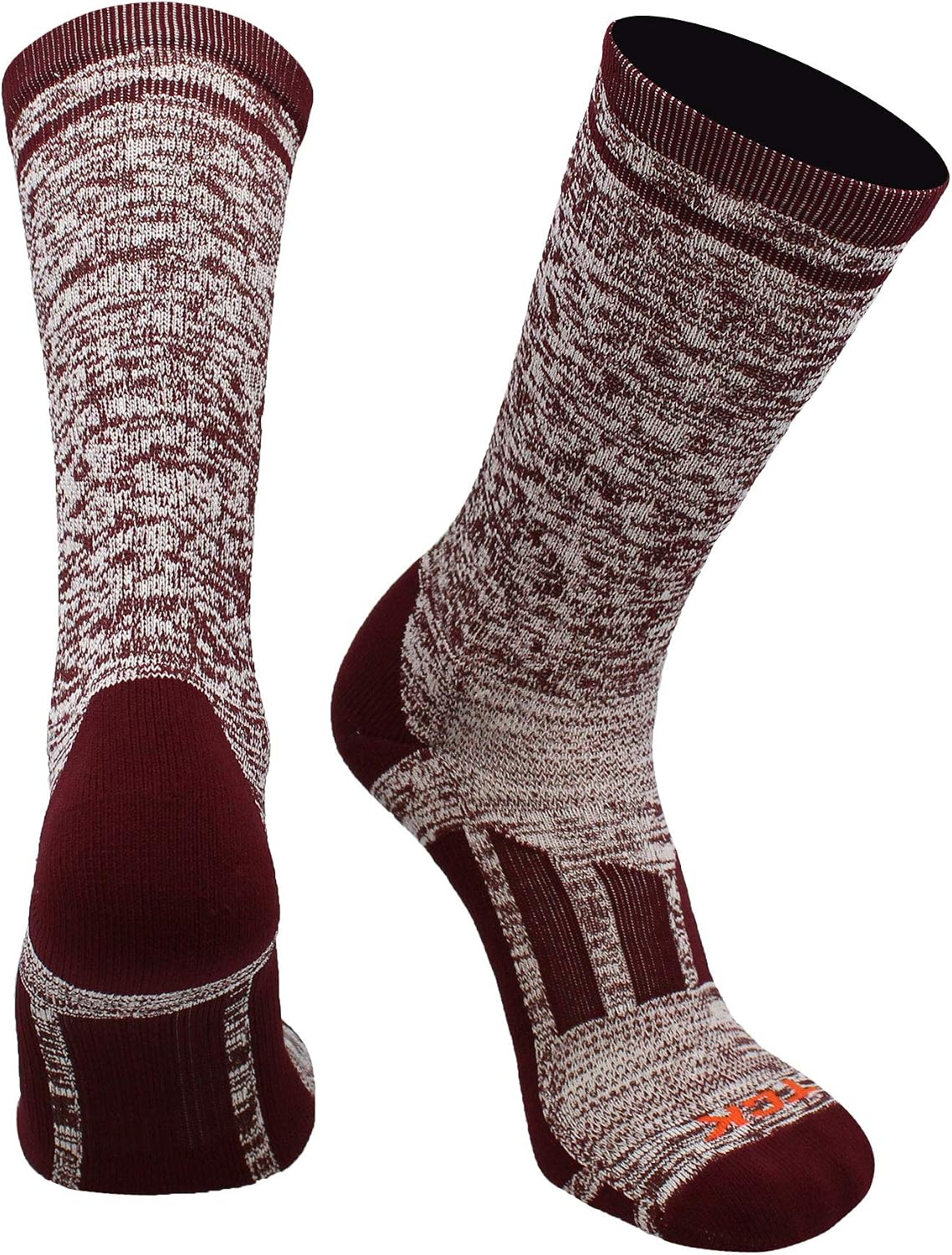 TCK Sports Heathered Crew Socks