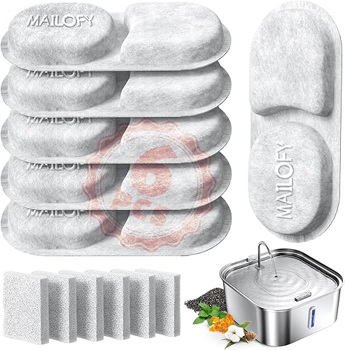 Miniatura 11 de Fuente de agua grande para perros de 14 litros/3.7 galones, fuente de acero inoxidable para perros grandes y familias con múltiples mascotas