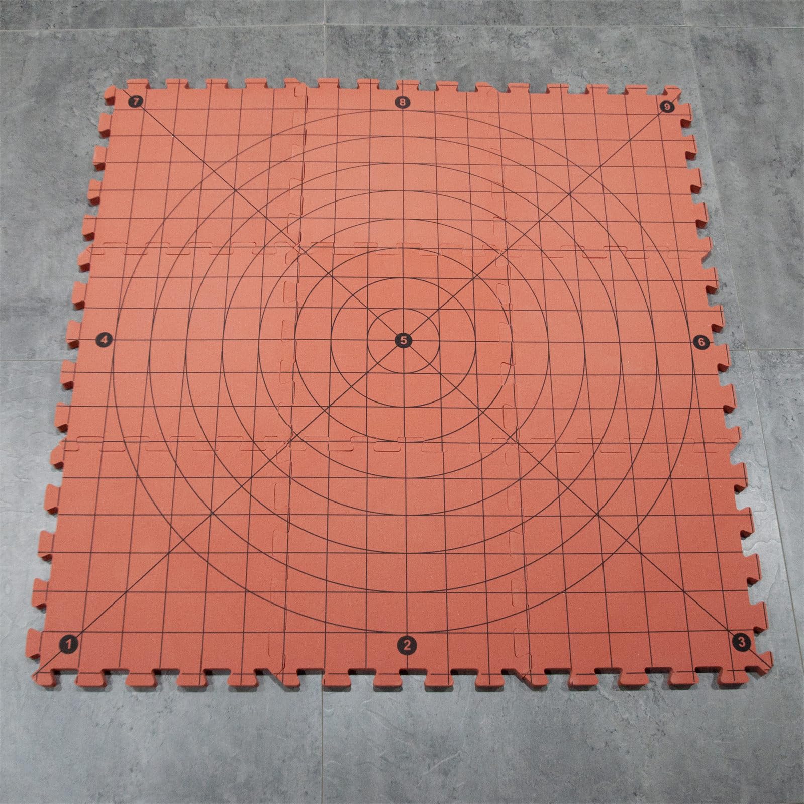 Set di 9 pezzi di blocco per maglieria, 32 x 32 cm, con 100 perni a T da 38 mm per lavori a maglia in metallo per lavori a maglia e progetti artigianali