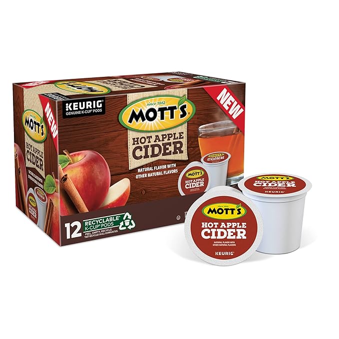 Mott's Hot Apple Cider, Keurig SingleServe KCup Pods, 12