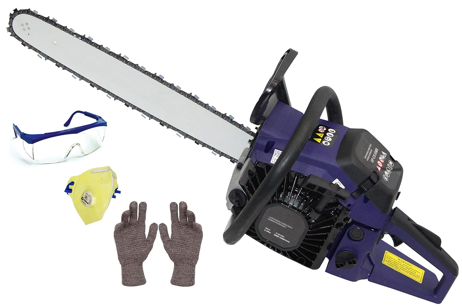 Digital Craft Professional Chainsaw 22" 58cc Fuel Chainsaw Gasoline