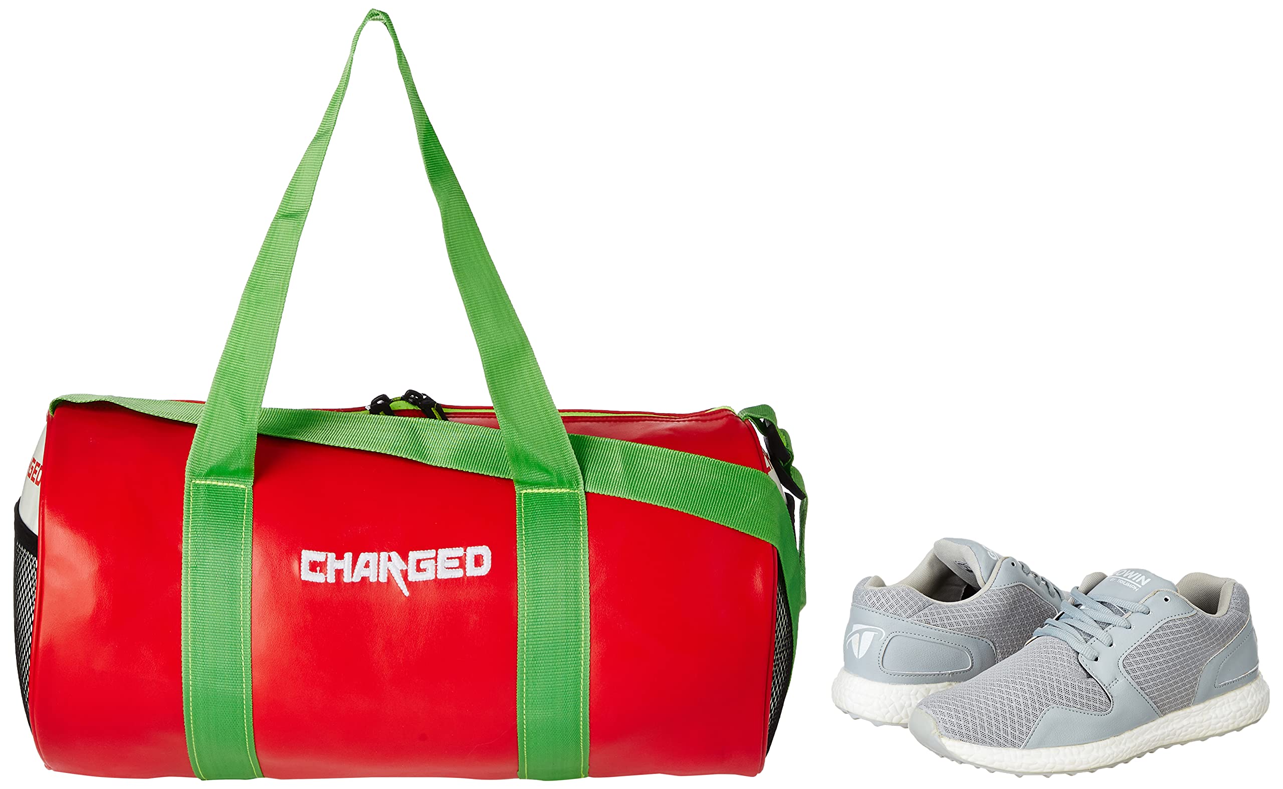 Charged Sports Bag Adena Red with Gowin Sports Training Shoe Thrust Grey Size 7-picture-17