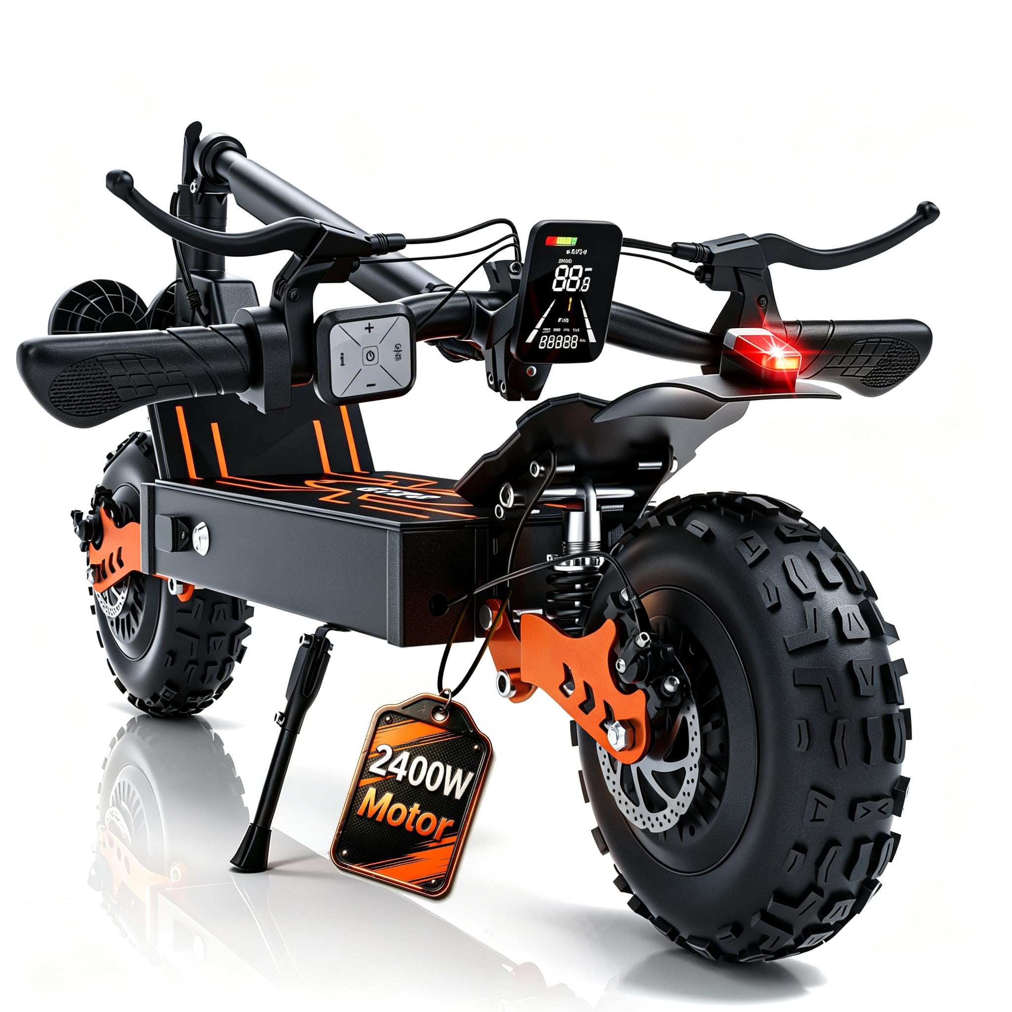 Electric Scooter for Adults, 1500W Peak Motor, 50 Miles Long Range, 30MPH Top Speed escooter with 48V 22Ah Battery, 11" Fat Tires, Foldable, Off Road Scooter for Commuting