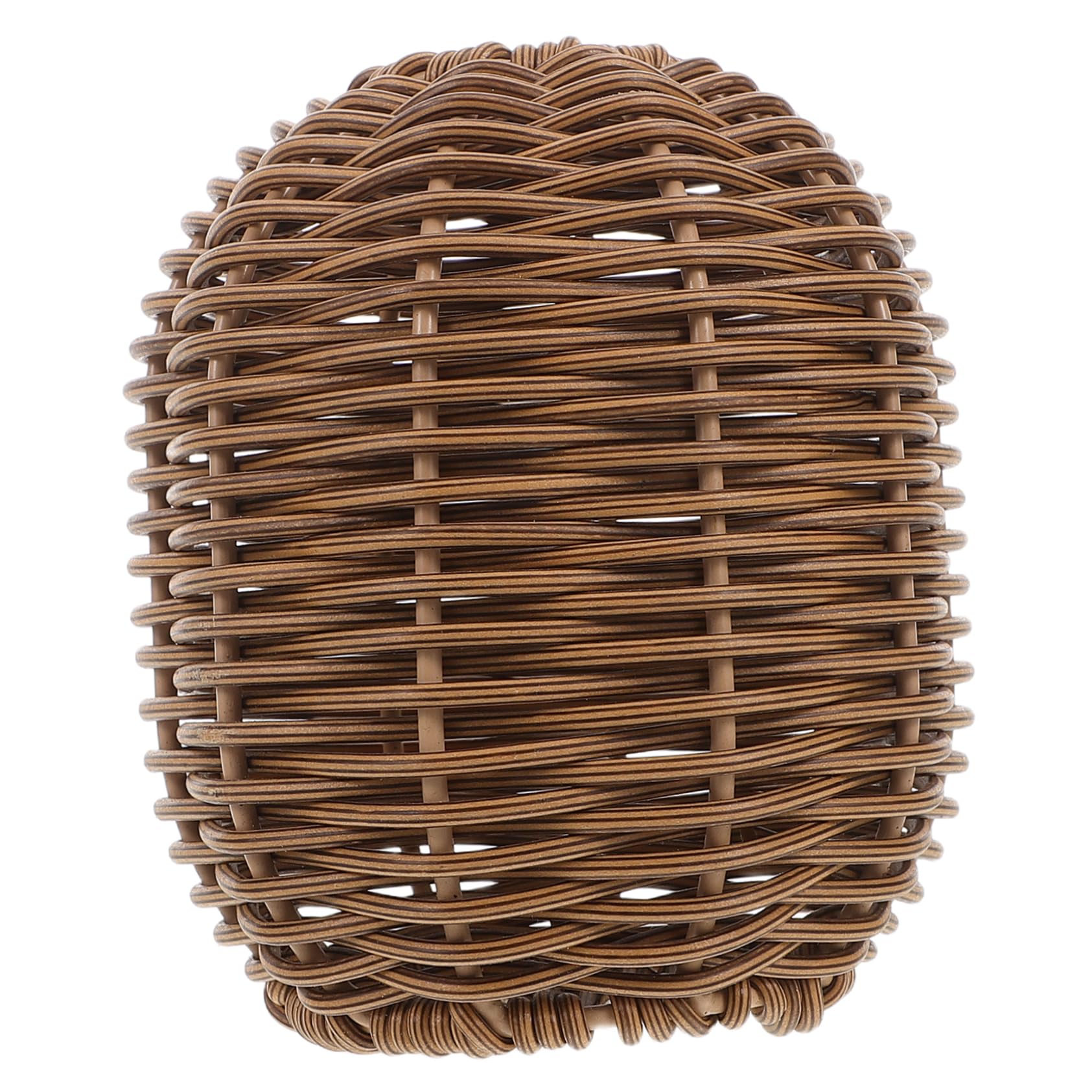 BATHVEVE Jarrón de Flores de Ratan Sintético para Decoración Boho Centro de Mesa Elegante para Bodas y Fiestas Diseño Artesanal y Resistente para Decoración