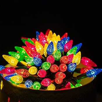 ⭐︎Noel⭐︎ Dazzle Bright C6 Christmas String Lights, 100 LED 33 FT