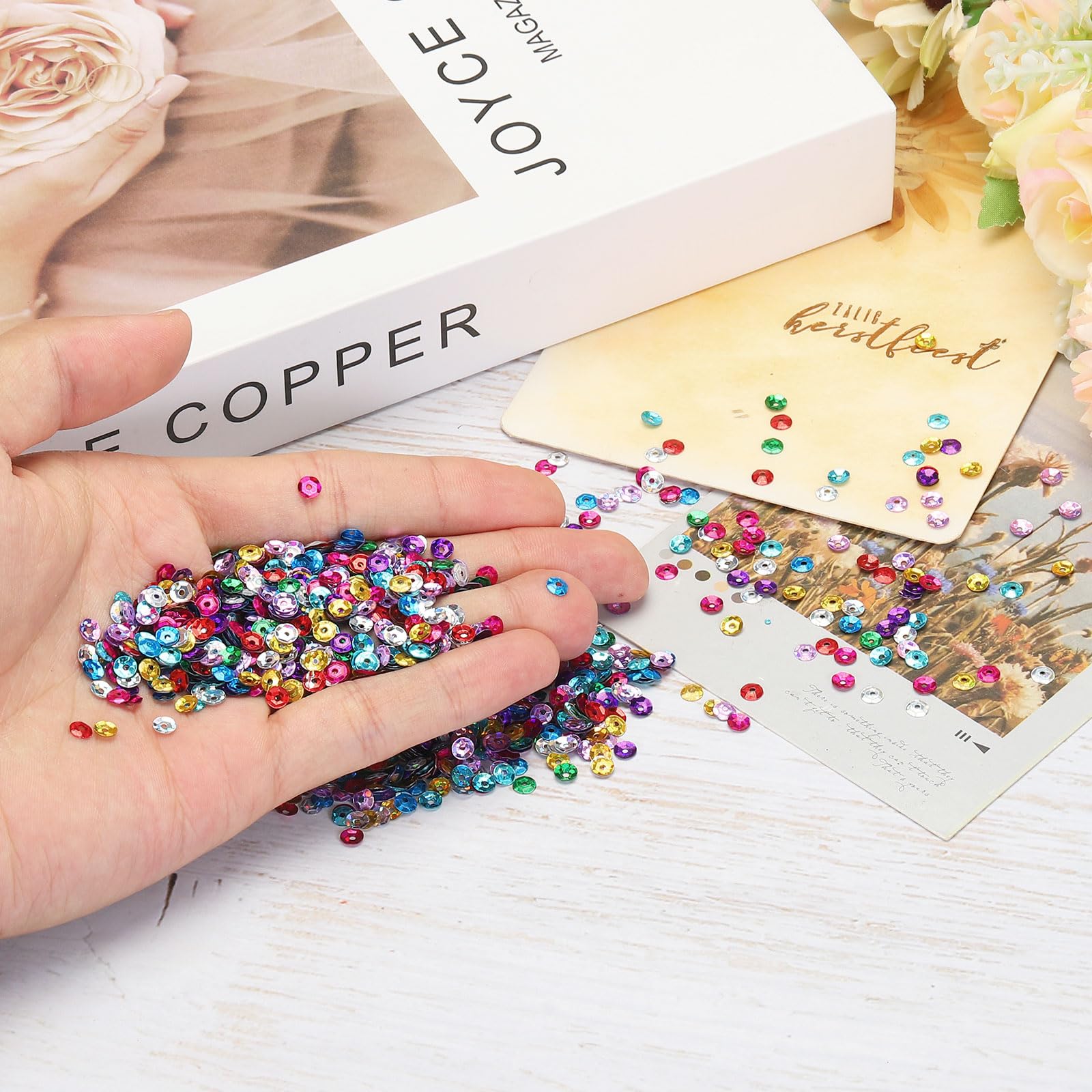 Lot de 100 strass en acrylique transparent à coudre pour vêtements et robes de mariée Rouge AB