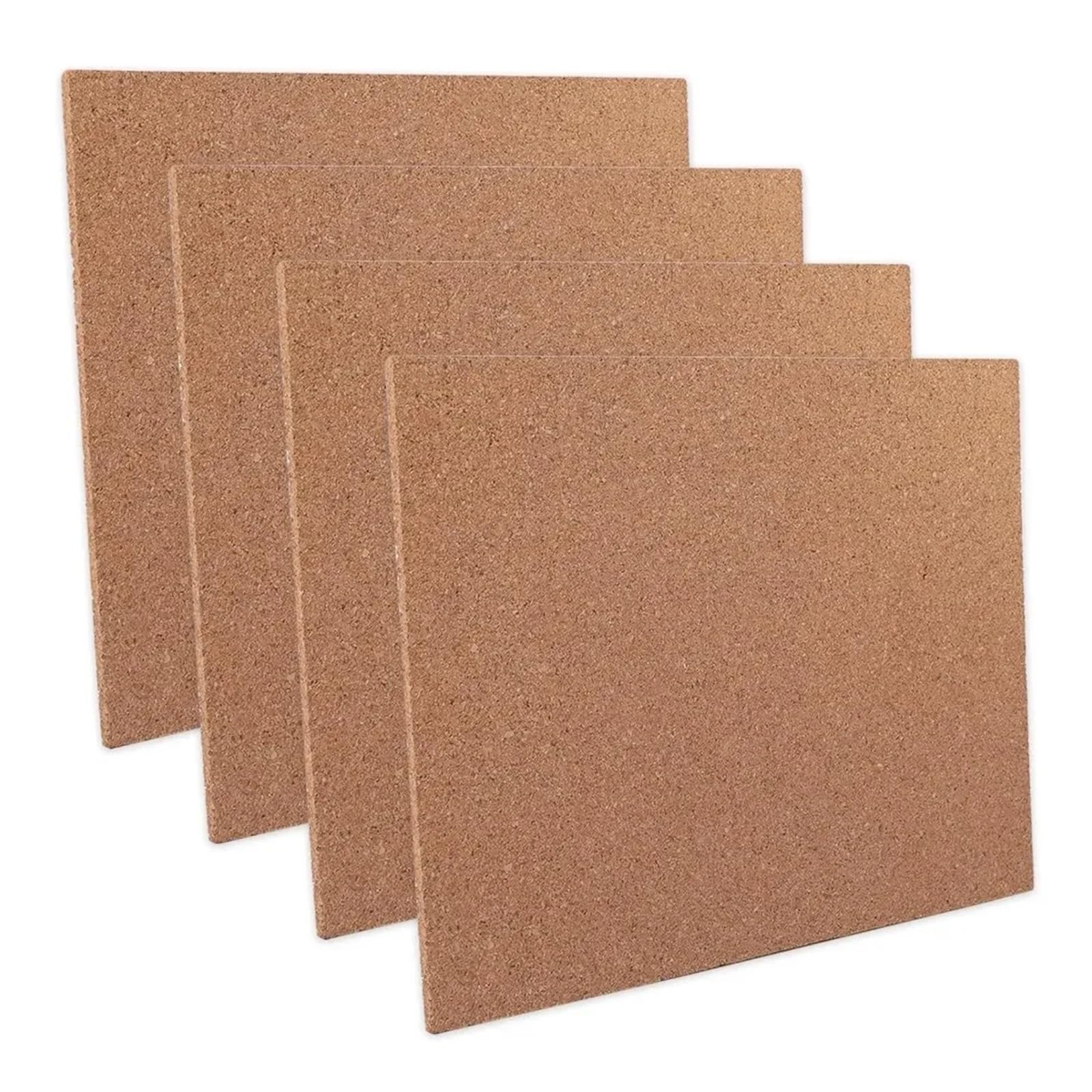 Láminas de corcho autoadhesivas, Paquete de 4 láminas corcho autoadhesivas 11, x 8, 0,2 pulgadas. Tablero for bricolaje