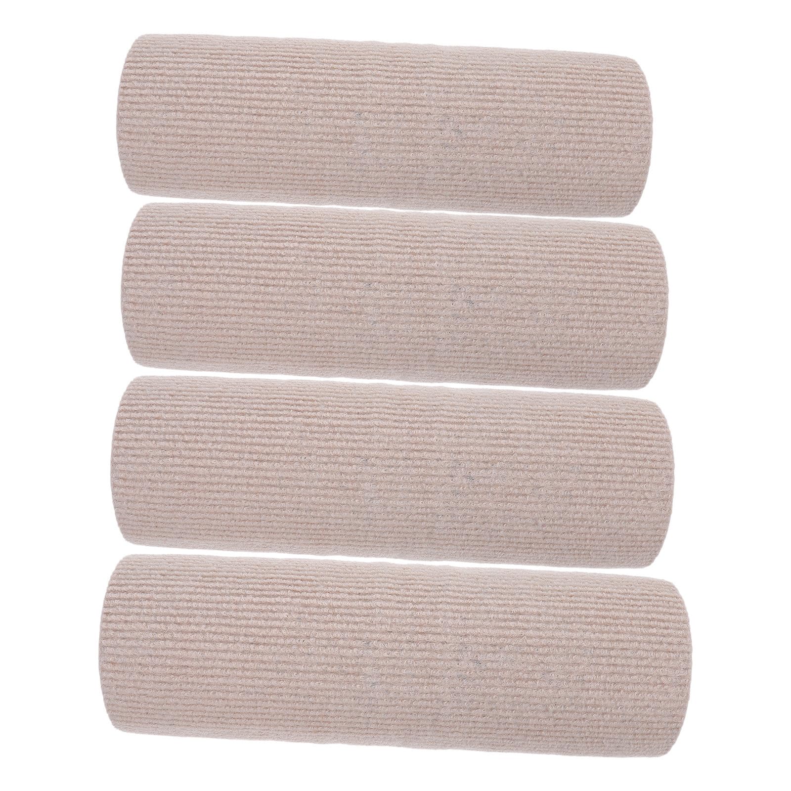 Rascador para gatos autoadhesivo caqui de poliéster, pack de 4 alfombrillas flexibles para proteger sofás