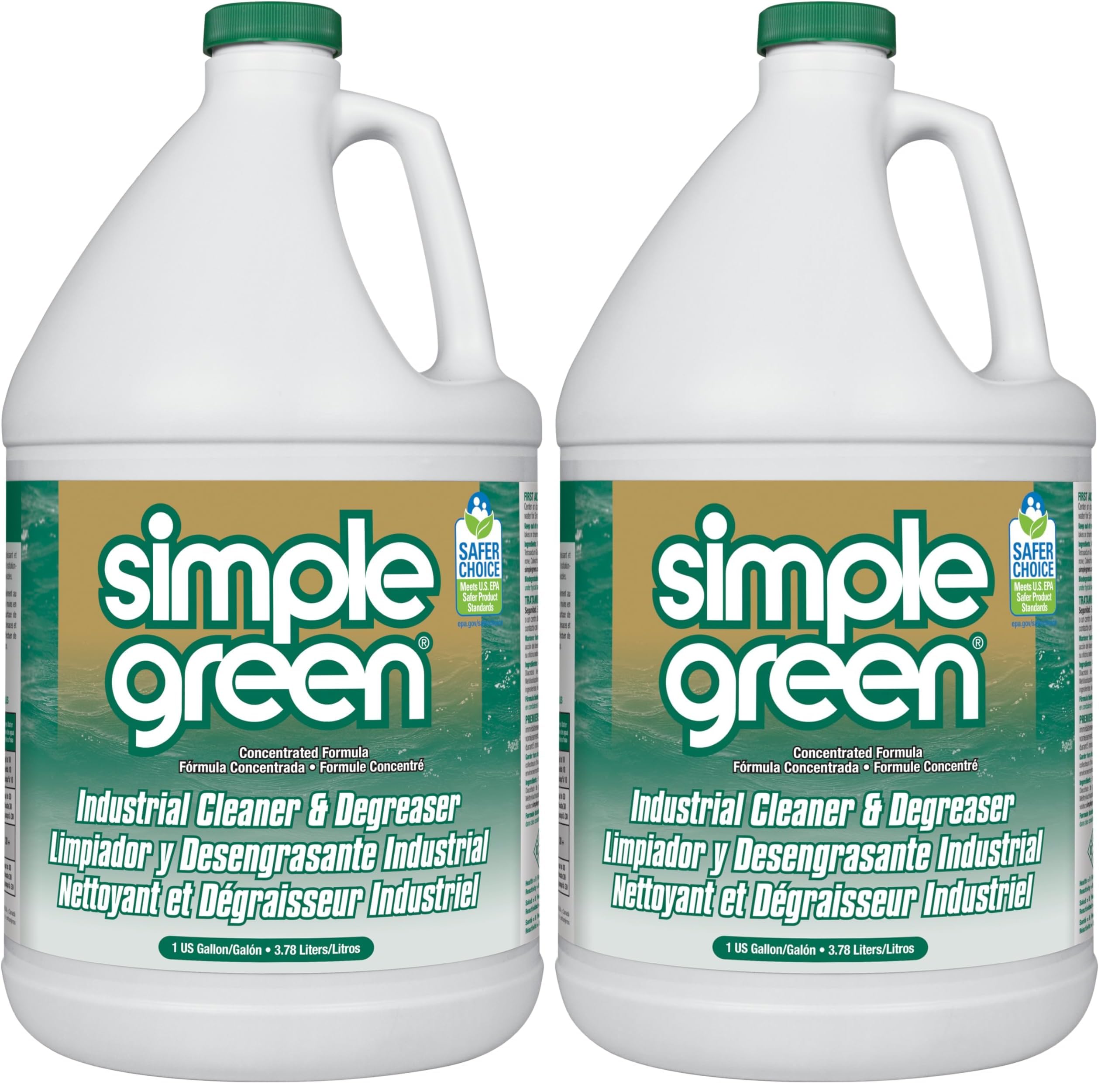 Simple Green 13005CT Industrial Cleaner and Degreaser, Concentrated, 127.8 Fl Oz, Pack of 2