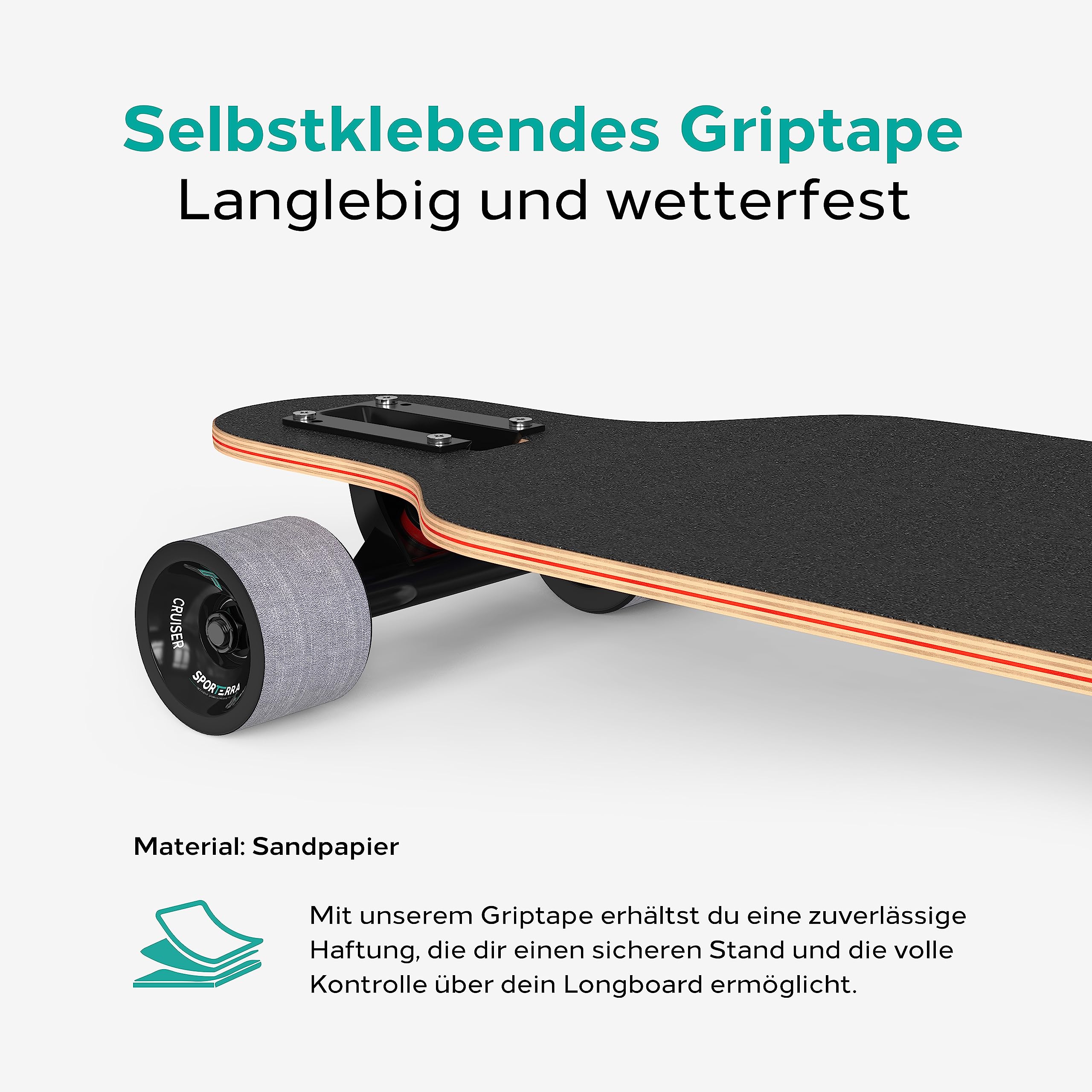Longboard [oferta de verano] – Longboard adultos y jóvenes – Optimizado hasta el más mínimo detalle para aventuras inolvidables en la tabla larga