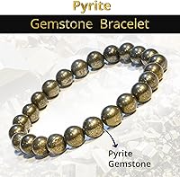 Vista 313 de Pulsera de turmalina negra, pulsera de cristal curativo natural para mujeres y hombres, pulsera de cuentas redondas de 0.315 in para espiritual