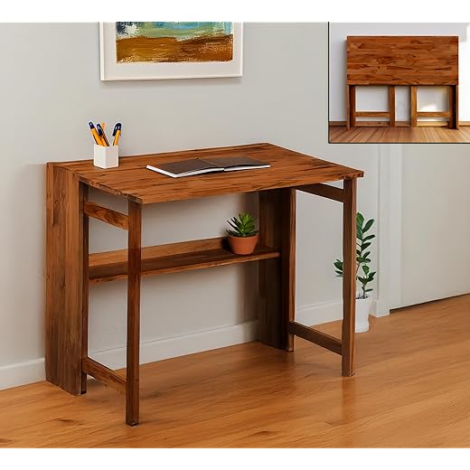 Dawn Riser Folding Teakwood Table - Walnut