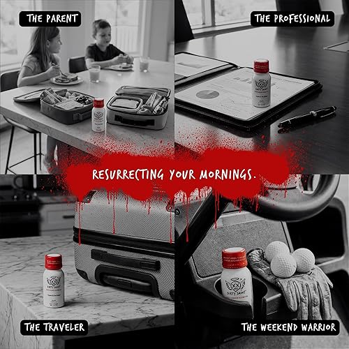 Miniatura 5 de DIRTY SAINT Disparo de recuperación de resaca - Electrolitos + complejo de vitamina B y C, desintoxicación hepática, hidratación y apoyo energético,