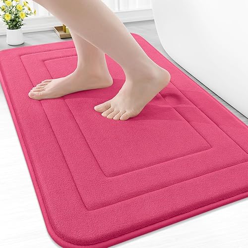 Miniatura 35 de Arotive Tapete de baño de espuma viscoelástica de 30 x 20 pulgadas, ultra suave y absorbente, lavable a máquina, cómodo tapete de baño para suelo