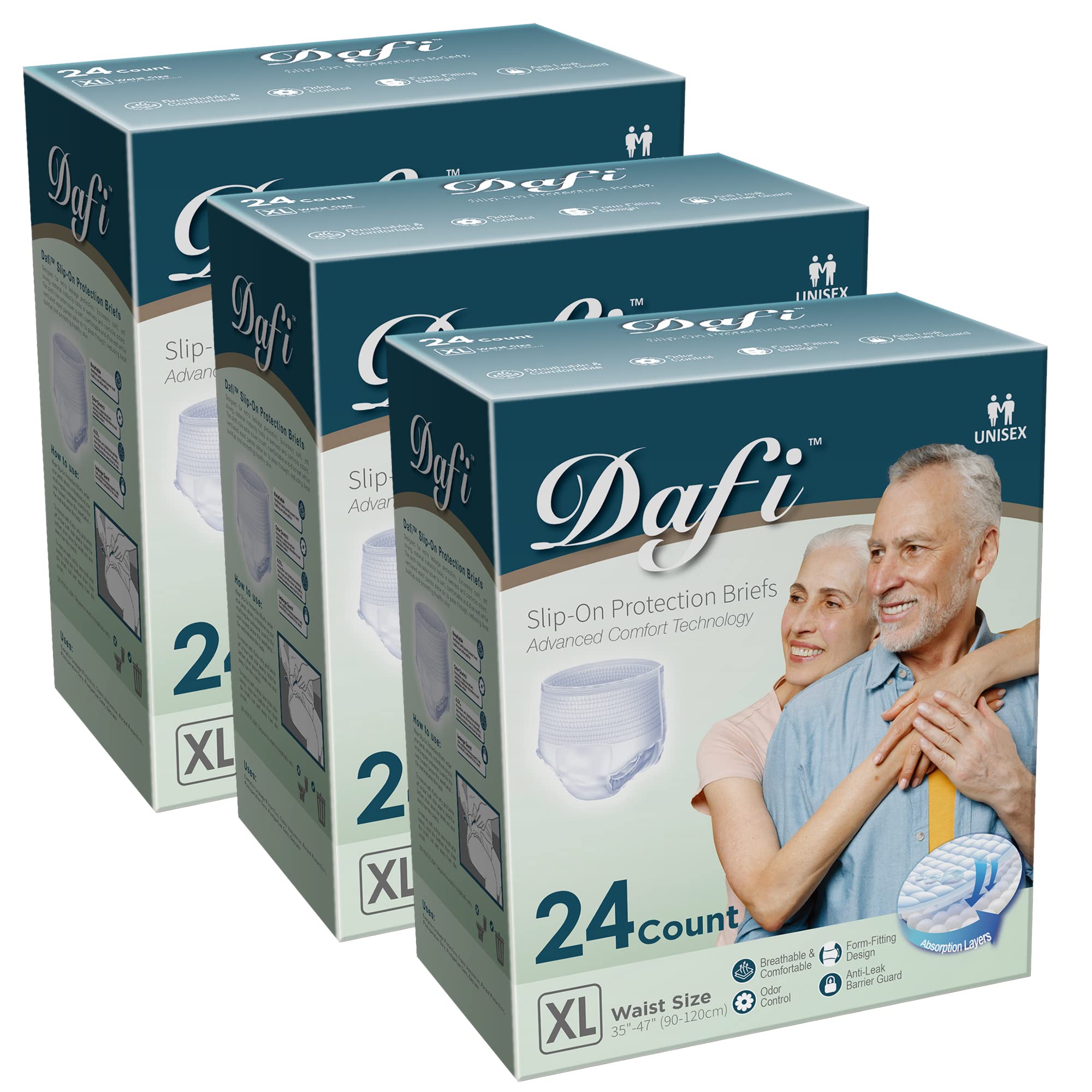 DAFI Adult Incontinence Underwear XL