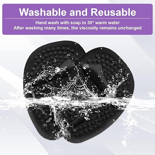 Miniatura 7 de 6 pares de almohadillas metatarsianas para talones de bolas de gel de pies para mujeres, almohadillas adhesivas invisibles para el antepié, inserto