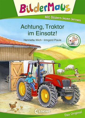 Bildermaus - Achtung, Traktor im Einsatz!: Mit Bildern lesen lernen - Ideal für die Vorschule und Leseanfänger ab 5 Jahre
