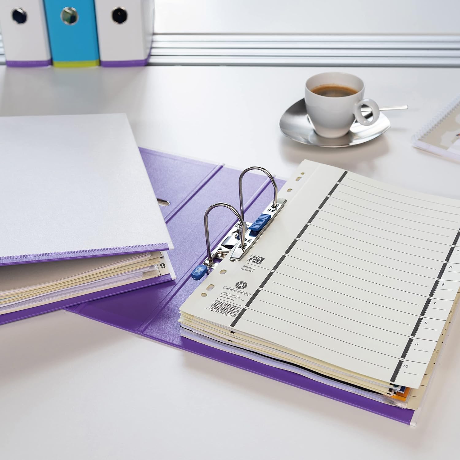 Elba MyColour 100025923 Plastic Binder Pack of 10 weiß Sortiert