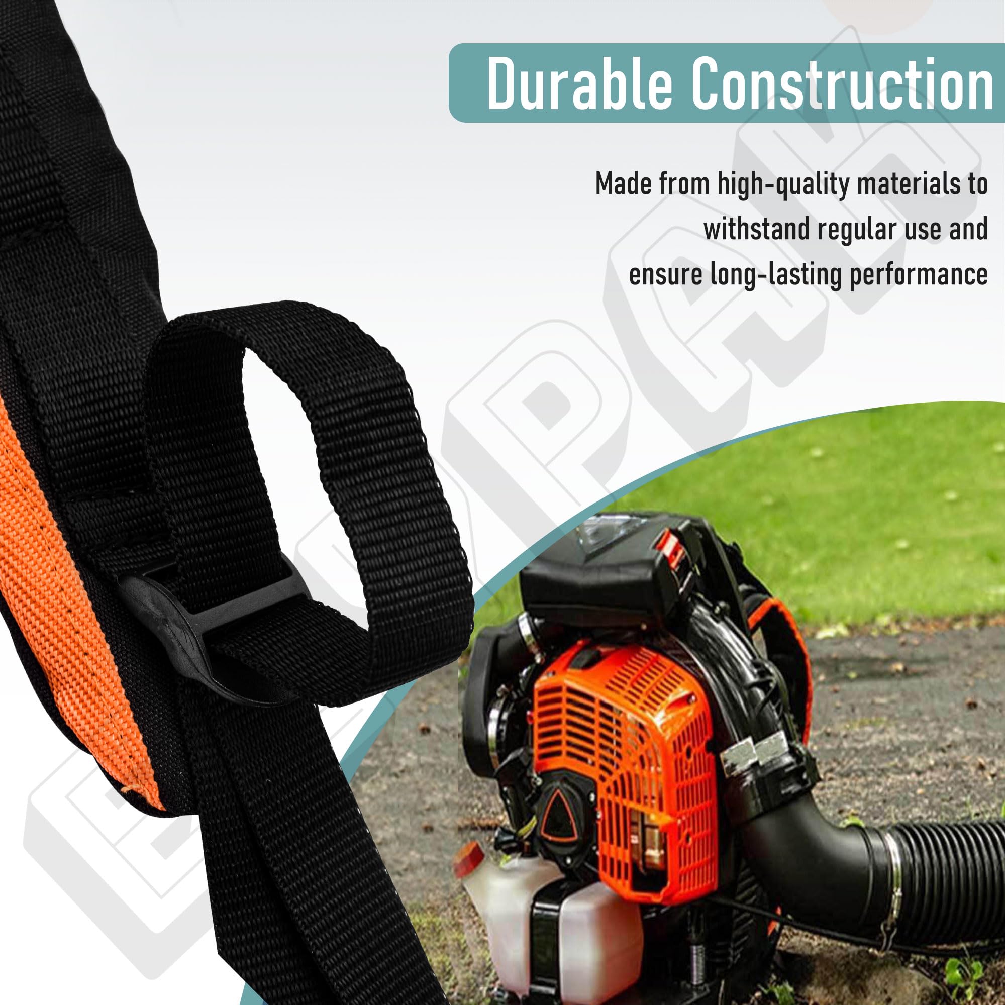 4283 710 9001 - Juego de correas de hombro de repuesto para soplador de mochila Stihl BR800 BR800x y 4283 710 9002