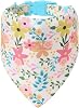 Mile High Life | Girl Dog Collars | Cute Bandana Collar | Soft Poly Cotton Fabric Collars for Small Dogs | Flower & Fruit PatternBindweed, Collar & Bandana-XS