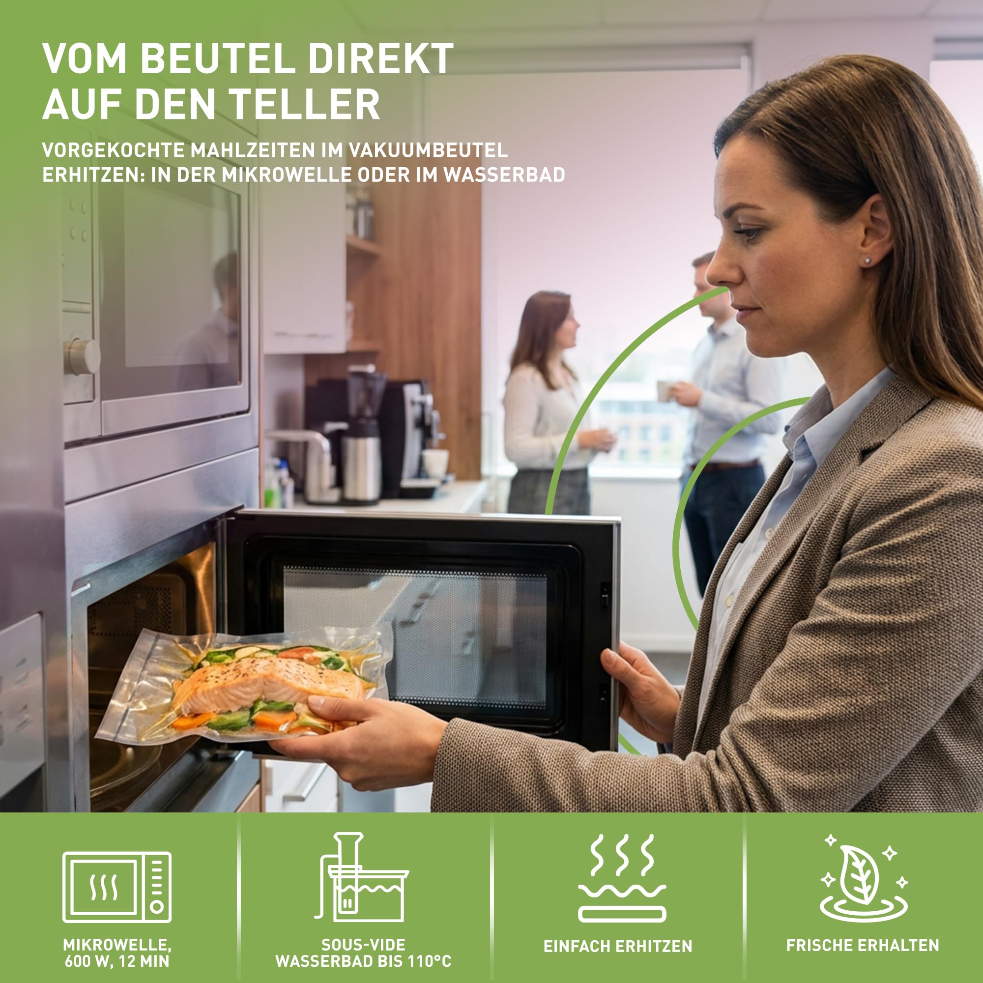 culivac Vakuumierbeutel Original – 50 Stück 16x25cm – 90µm reißfest | Vakuumbeutel für alle Vakuumierer, BPA-frei, dicht, Sous-Vide, wiederverwendbar, 6× längere Frische, Made in Germany