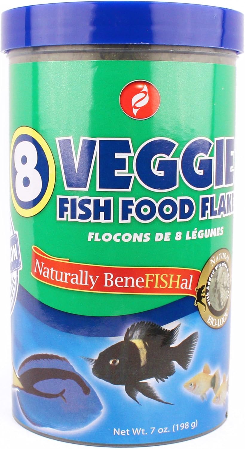 Amazon Com Hbh Pisces Pros 8 Veggie Fish Food Flake 7 Oz Pet Supplies